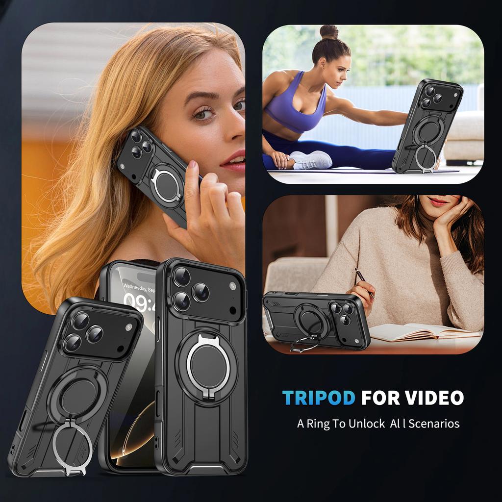 Для iphone17 Ударопрочный Чехол-кольцо-подставка для Iphone 17 Pro Max 16 Plus 17 Air 16e Pro Iphone16 Iphone17