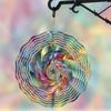10 Inch Hanging Wind Spinner with 360 Degree Hook Elegant Dynamic Decor for Spring Summer Balcony Garden Gift for Friends