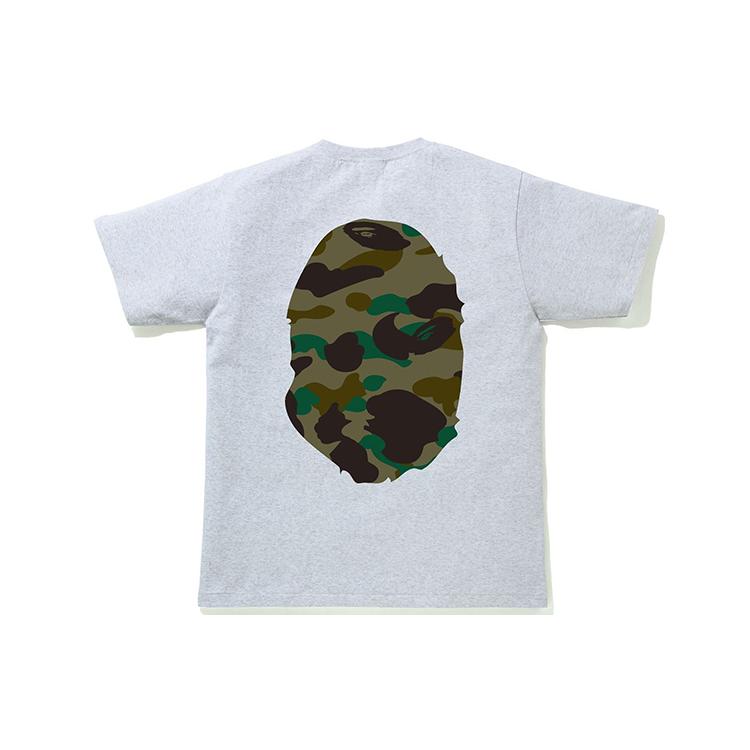 Футболка Bape Sta Camo с большим принтом головы обезьяны 1H30-110-010
