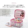 Персонажи Sanrio Hello Kitty Туалетная сумочка Макияж Цветочный Большой Сделано на Площадке Синий Пенал, Пенал, Женский, Принт, Вместимость, Милый, Кисть, Карман, Стильный,