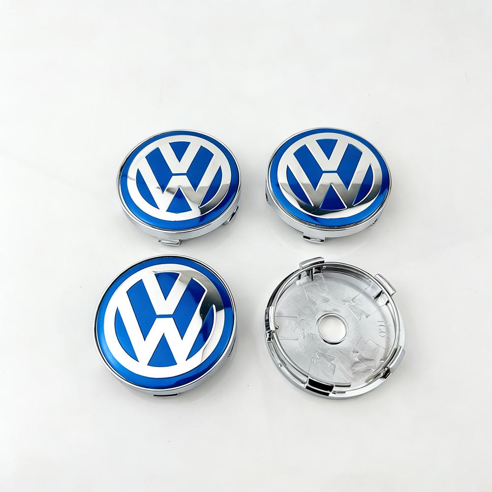 TCFJN1 4pcs 55MM 56MM 65MM 70MM Car Styling Wheel Center Cap Hub Covers Badge For VW Volkswagen Golf Polo Passat 3B7601171 1J0601171