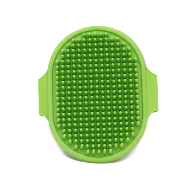 Rubber Dog Bath Massage Brush Fur Grooming Comb Pet Cleaning with Adjustable Belt Antislip Silicone Washing Glove Hair