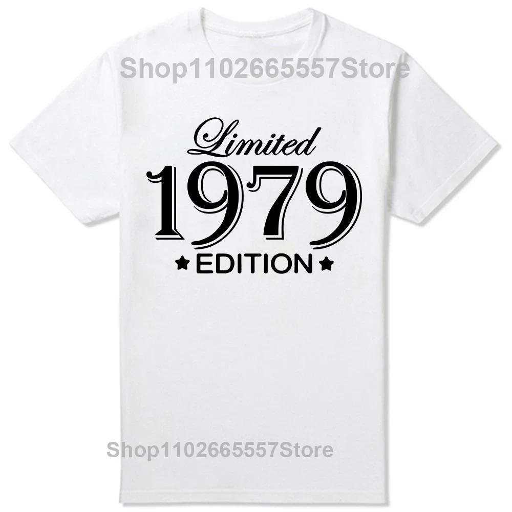 Сделано в 1979 году Ограниченная серия 45 лет потрясающей жизни Футболки Подарки Хлопок Летние Футболки Топы Унисекс Короткий рукав Футболка
