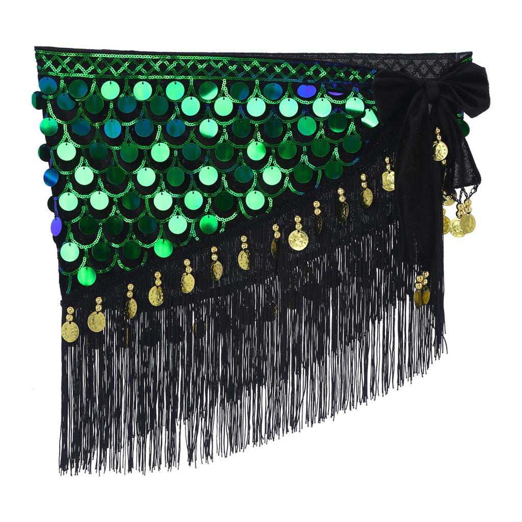 Женская юбка на шнуровке для танца живота, рыбья чешуя, блестки, бусины, бахрома, подол, хип-шарф, праздничные танцевальные костюмы для выступлений на сцене