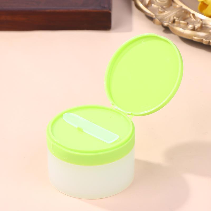 100G Empty Flip Cover Cleansing Balm Bottle Pp Round Frosted Cream Jar Cleaning Mud Mask Container Cotton Pad Sub-Bottle