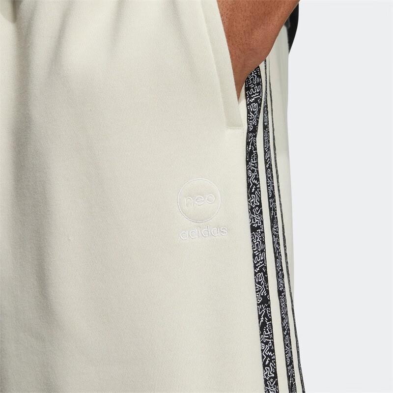adidas Neo X Keith Haring, повседневные спортивные шорты в полоску с героями мультфильмов, мужские брюки, бежевые, HD7258