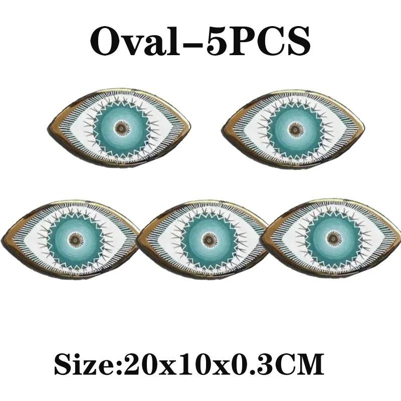 5 шт. настенных украшений, легко устанавливаемых, настенных, декоративных, турецких, греческих, синих, настенных, подвесных, от сглаза