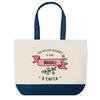 Sac Cabas - PLANETEE - Magali Les Affaires d'Enfer - Fond Bleu - Coton 40 X 45 Cm - Grand Format