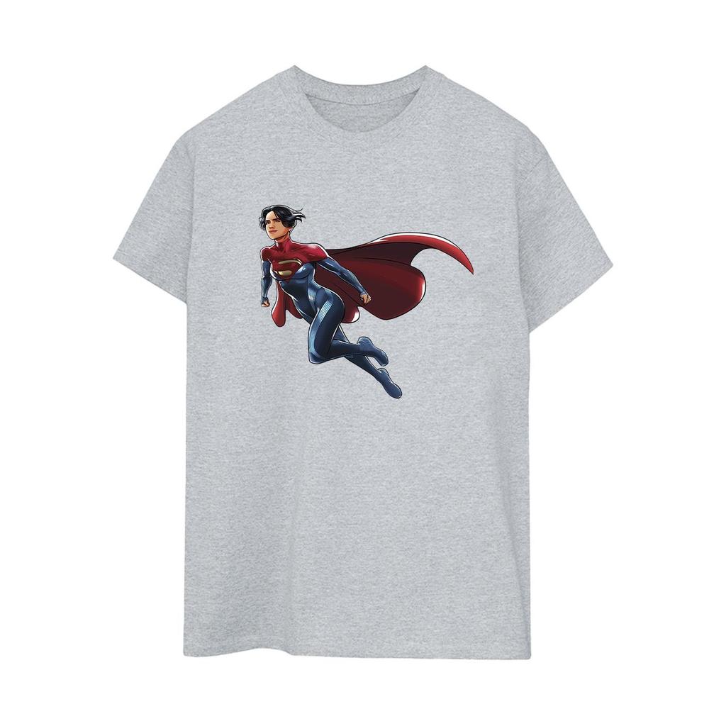 DC Comics Womens/Ladies The Flash Supergirl Cotton Boyfriend T-Shirt