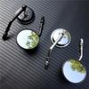Black/Chrome Motorcycle Mirrors 8mm Thread Rear View Mirror For Harley XL 883 Road King CB400