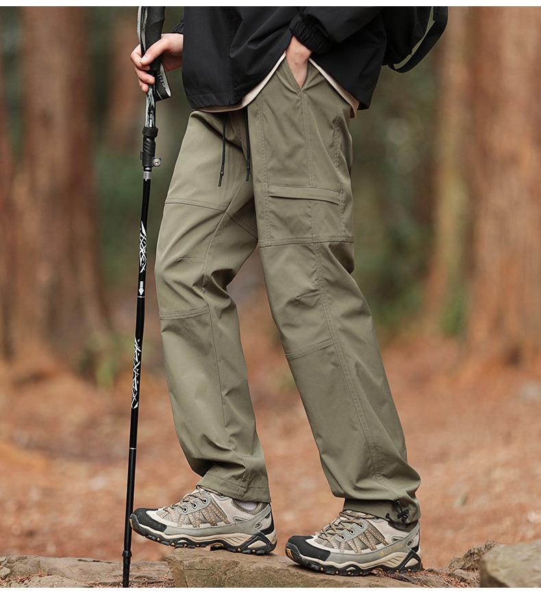 Мужские всесезонные ветрозащитные водонепроницаемые брюки для активного отдыха и пеших прогулок