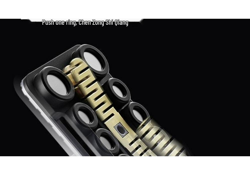 EDC Metal Tuning Fork Mechanical Push Card Stress Relief Toy