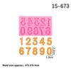 Cross-Border Alphanumeric Silicone Mold for Fondant, Chocolate, or Clay Cake Decoration