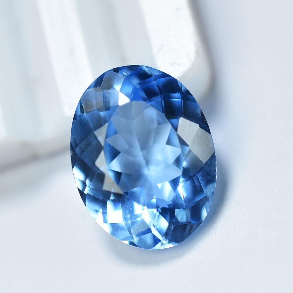 Excellent Blue Sapphire 7.5 Ct Oval Cut Natural Certified Loose Gemstone