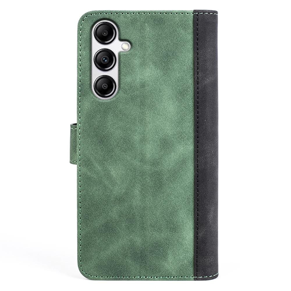 For Samsung Galaxy A34 5G Wallet Case Dual Color Splicing Stand PU Leather Phone Cover