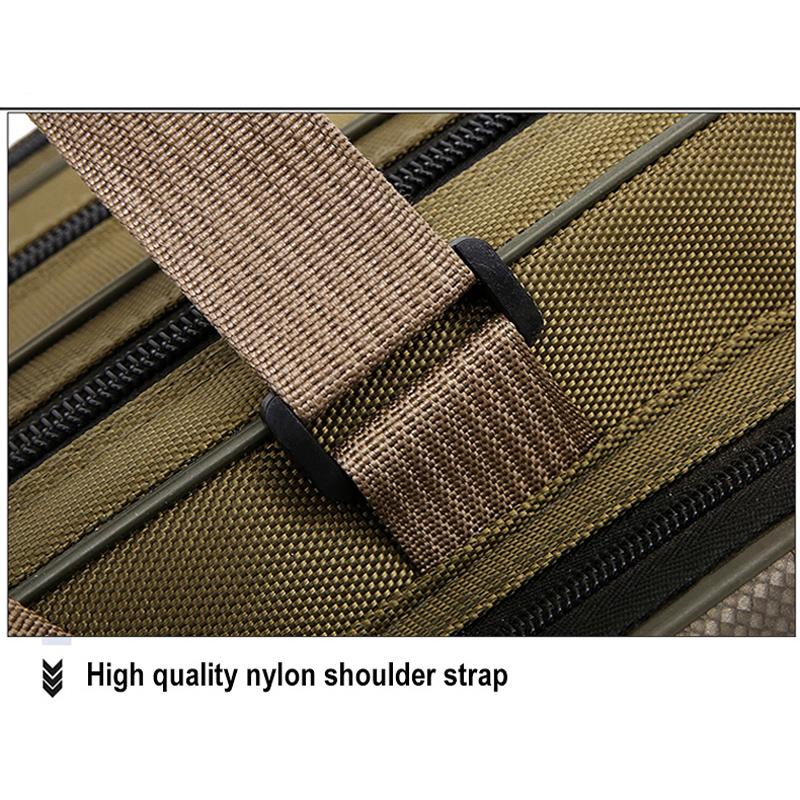 Рыболовная сумка 80/90/100/120/125/130 см 2/3/4-слойная рыболовная сумка Оксфорд Складная удочка Сумка для катушки Сумки для хранения рыболовных снастей Дорожный чехол X402G