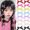 5PCS New Fashion Multi Color Diagonal Bow Hair Clips Cute Girls Hairpins Hair Accessories Barrettes Kid Headdress