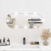 VidaXL Wall Mirror with LED Lighting, Makeup Mirror, Cosmetic Mirror, Decoration Bedroom Living Room Bathroom 3189162