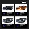 TYPY Car Light For VW Golf 6 Headlamp Mk6 2009-2012 LED Projector Lens headlight DRL Turn Signal Lamps High Beam Lamps