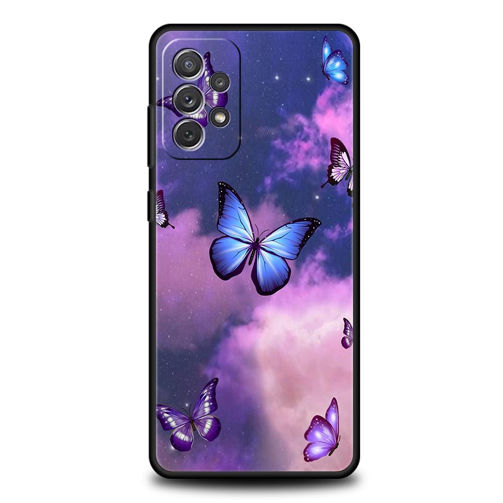 Чехол-бабочка с кристаллами для Samsung A24 A12 A14 A32 A50 A70 A20E A20S A10 A10S A22 A30 A40 A34 A54 A42 A52 5G A02S A04s A72