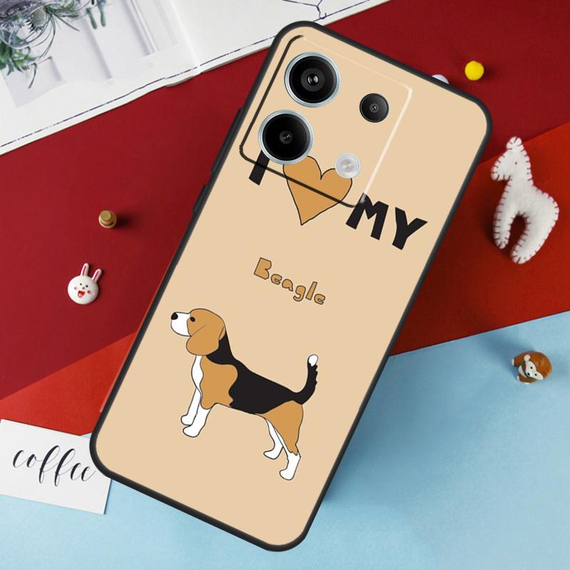 Чехол для щенка бигля для Xiaomi Redmi Note 13 12 11 8 9 10 Pro Note 12S 11S 10S Redmi 12 10C 12C 13C