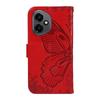 For Honor 400 5G (Global) Case Butterfly Pattern PU Leather Folio Flip Phone Cover -  Red
