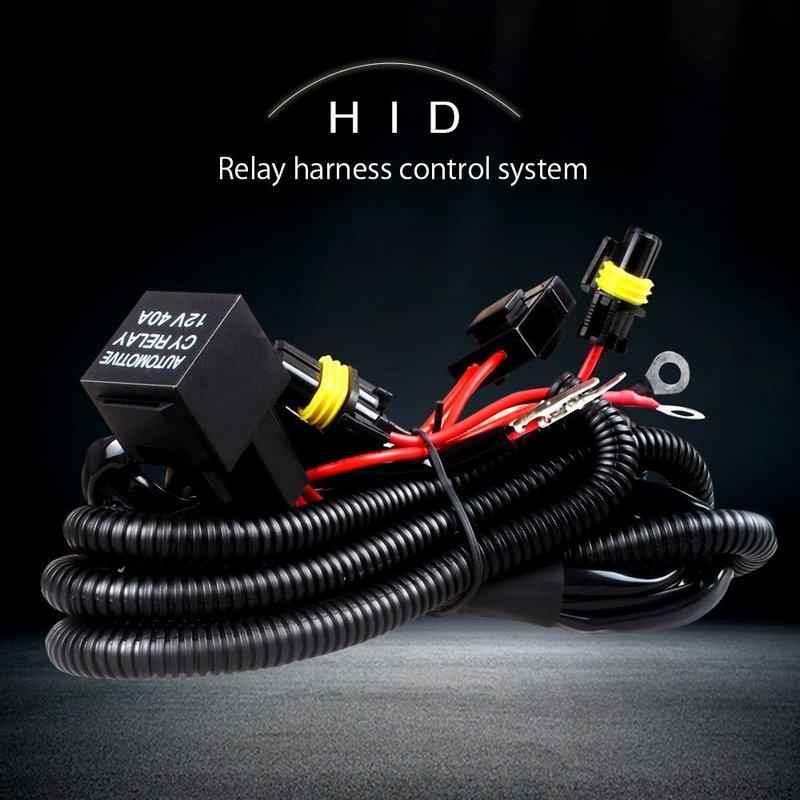 H1 H3 Car hid xenon H7 wire harness 35/55w 9005 9006 HB3 HB4 HID Relay Harness wiring kit motorcycle 12V Headlight
