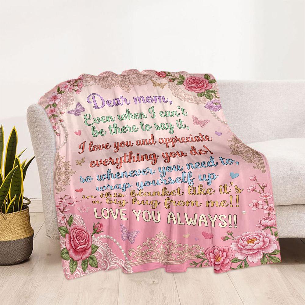 Warmth Of Love Blanket Flannel Blanket-Soft and Suitable for Sofas,Beds,Offices,Travel,All Seasons,Great Gift for Holidays and Birthdays.
