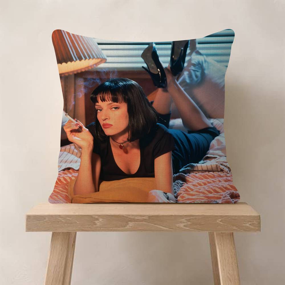 Movie Pulp Fiction Cushion Cover Inches Farmhouse Decor Home Throw Pillow Covers For Couch Decorations