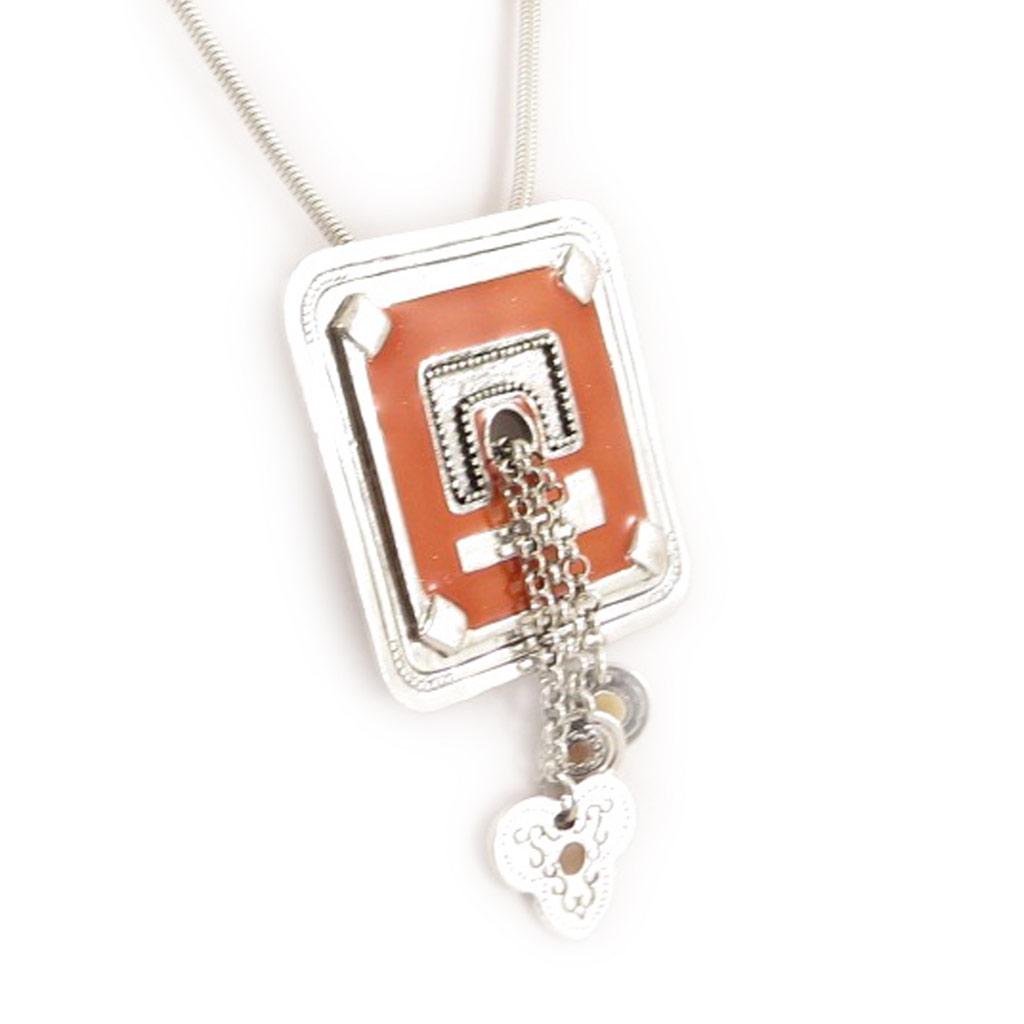 Les Trésors De Lily [C5332] — Оранжевое дизайнерское колье «Анамайя»