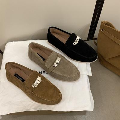 Туфли-лодочки на мягкой подошве в ретро-стиле на плоской подошве осенние французские с юбкой 2025 новая модель туфли Doudou туфли бабушки разнообразие