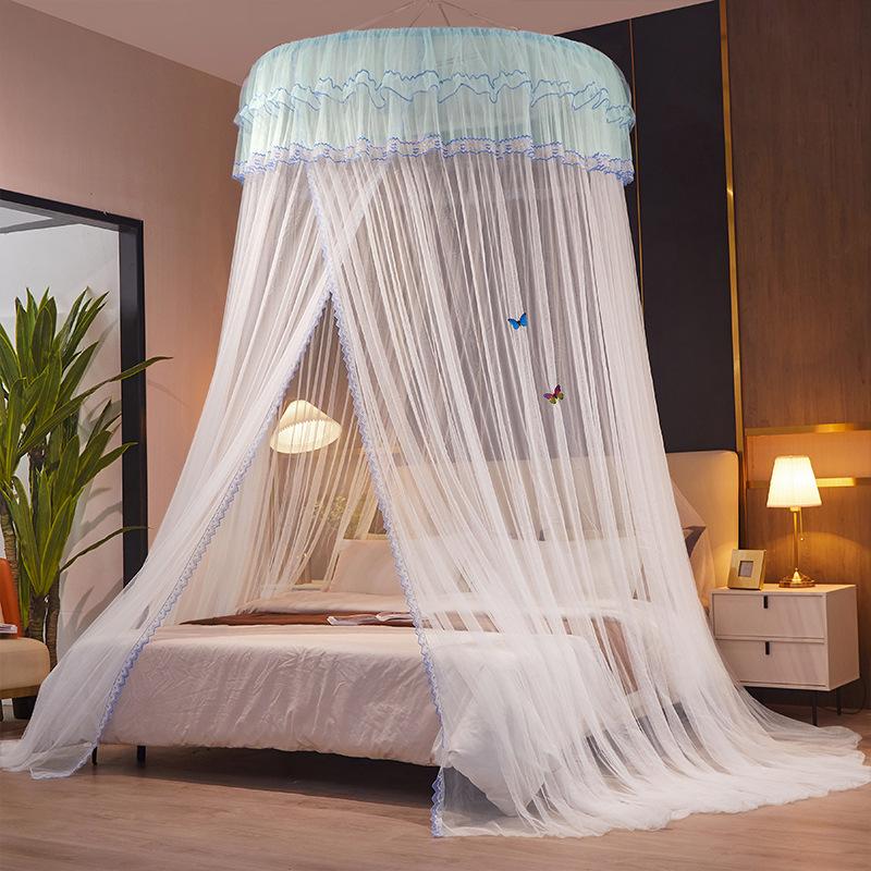 1.2M Children Bed Mosquito Net Girl Round Bed Tent Mosquito Nets Curtain Canopy for Double Bed Mosquito Net Home/Garden