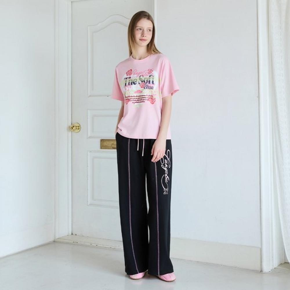 EgoisT ShorT Sleeve T shirT wiTh Lace prinTing es2oTh10
