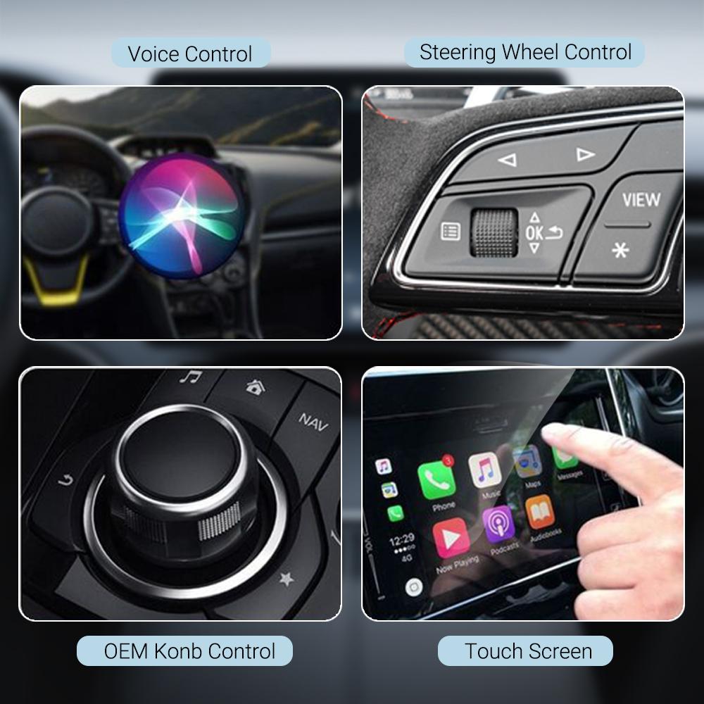 Беспроводной адаптер CarPlay и Android Auto 2025 - Компактный USB/Type-C адаптер Plug & Play, Преобразует проводное соединение в беспроводное, Низкая задержка