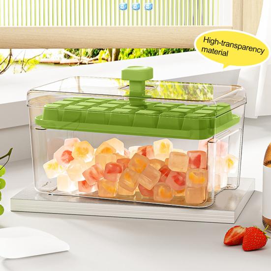 Силиконовый лоток для льда с лопаткой. Форма для льда с одним щелчком. Семейные посиделки. Самодельный льдогенератор для коктейлей из виски.