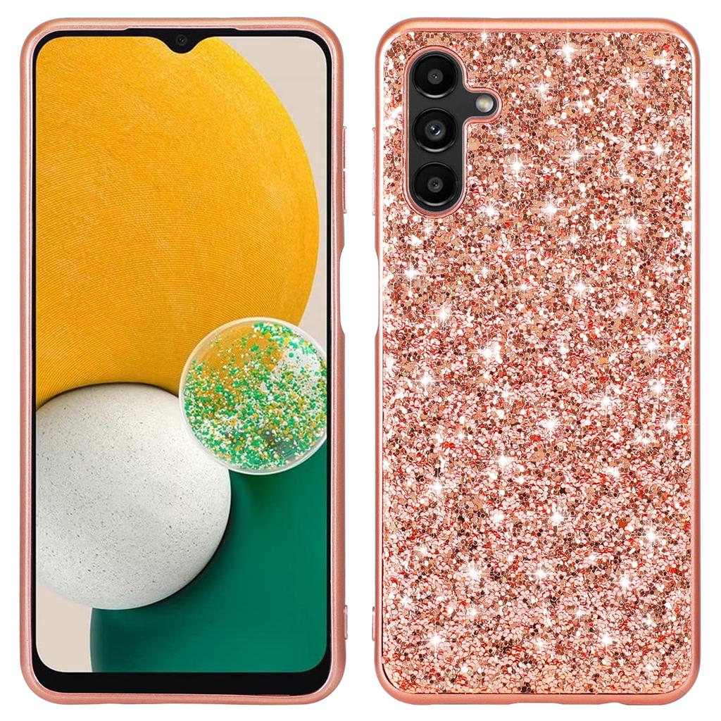 For Samsung Galaxy A16 5G/4G Case TPU+PC Sparkling Glitter Phone Back Cover