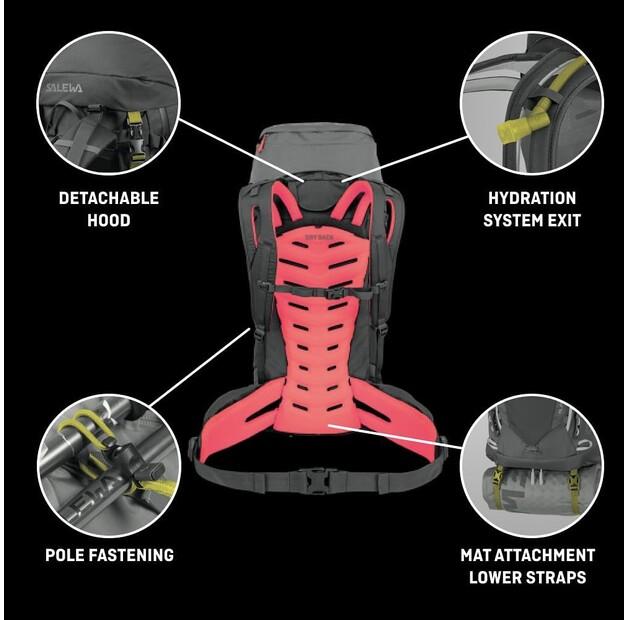 Рюкзак Salewa Alptrek 38+5 quiet shade/fluo coral (Damen) (00-0000001257-3872)