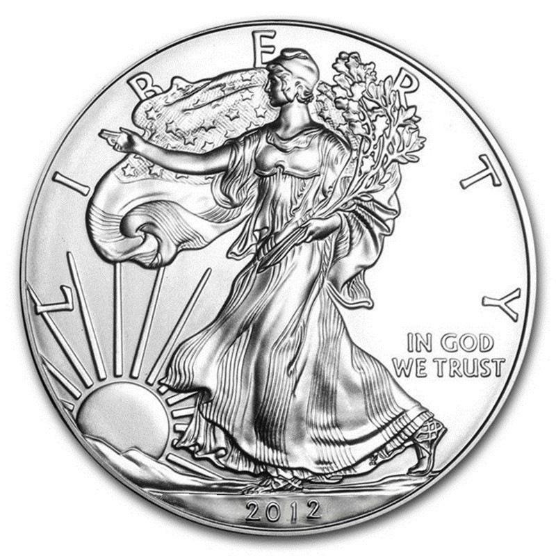 Statue of Liberty commemorative coin, 2011-2024, Eagle Ocean coin, silver plated, commemorative medal