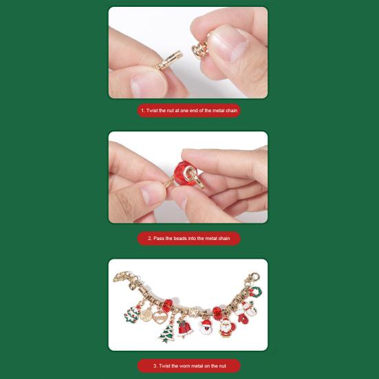 Рождественский Адвент-календарь 2025 Набор рождественских украшений Коробка для отсчета 24 дня