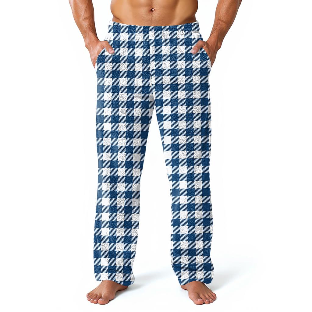 Мужские домашние брюки с принтом по всей поверхности, пижамные брюки для сна, длинные брюки, пижамные брюки