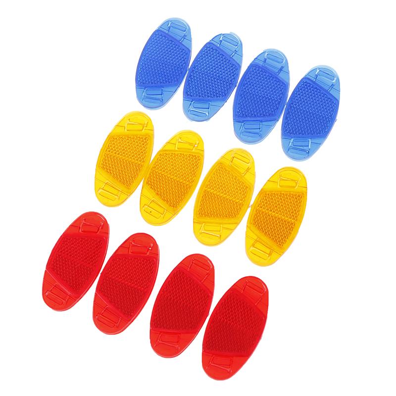 4 шт. велосипедный отражатель для спиц, свет, велосипедное колесо, безопасность, светоотражающий обод, 3 цвета