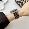 Пластиковый ремешок для часов с леопардовым узором для Samsung Galaxy Watch8 44мм/40мм/8 Classic 46мм, сменный ремешок с металлической пряжкой
