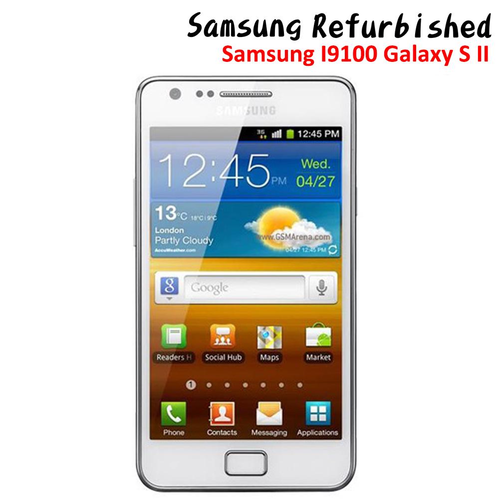 Samsung Восстановленные смартфоны Samsung I9100 Galaxy S II, 16 ГБ ПЗУ, 1 ГБ ОЗУ, одна SIM-карта, мобильный телефон на базе Android, мобильный телефон с сенсорным экраном