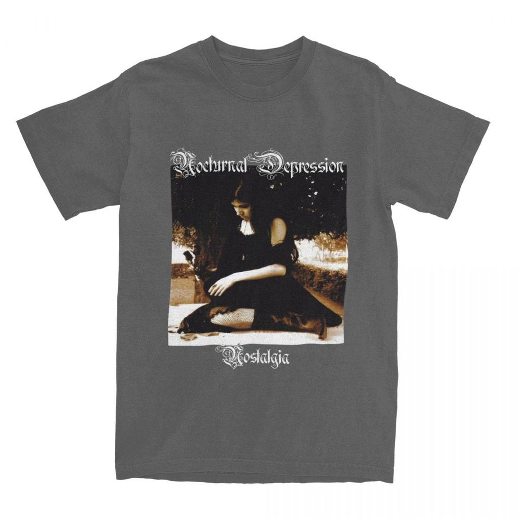 Мужская Женская Ночная Депрессия Блэк-метал Группа Футболка Одежда 100% Хлопок Футболка Одежда Потрясающая Футболка Лето