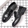 Leather Shoes Men's Business Formal Wear Casual Men's Autumn New British Work Korean Version of The Foot Trendy Leather Shoes