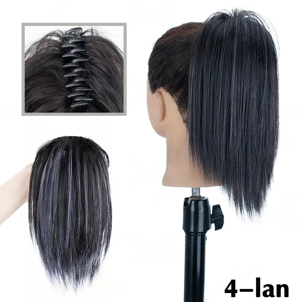 MERISIHAIR Синтетические грязные пучки для наращивания волос, прямые волосы для женщин, зажим для волос, хвост, пучки для волос для ежедневного использования, волосы