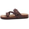 Fashion KIDMI Fashion Women's Cork  Sandals Summer Sandals Women Outdoor Nonslip Slip-On Slide Sandals With Adjustable Buckle Sandals