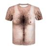 3D Digital Printed Men's T-shirt Muscle Funny T-shirt