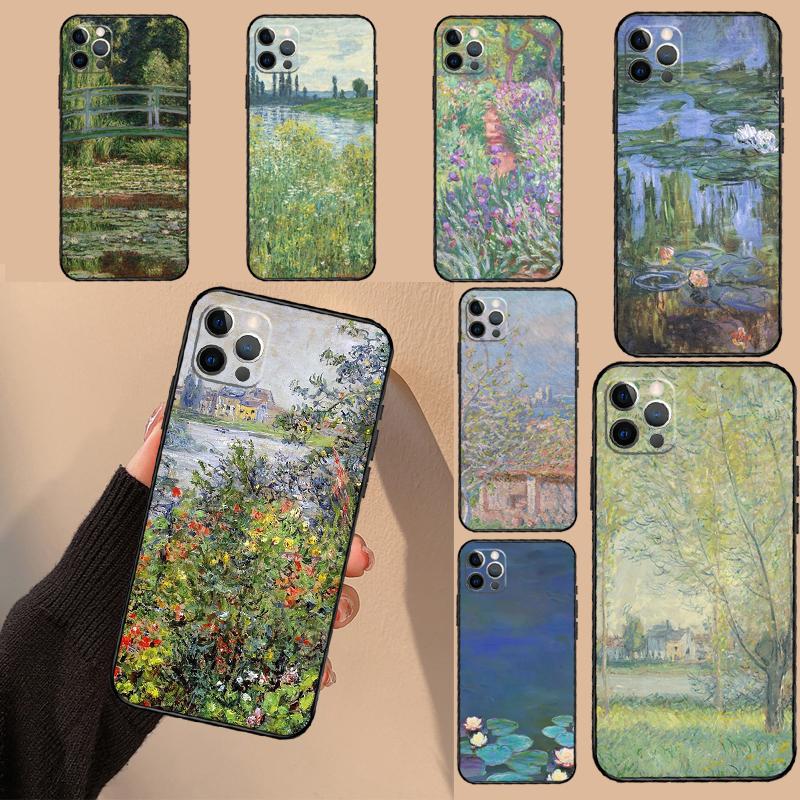 Claude Monet Case For Oppo A94 A74 A54 A80 A60 A40 A18 A38 A58 A78 A98 A96 A76 A16 A15 A17 A57 A77 A5 Pro