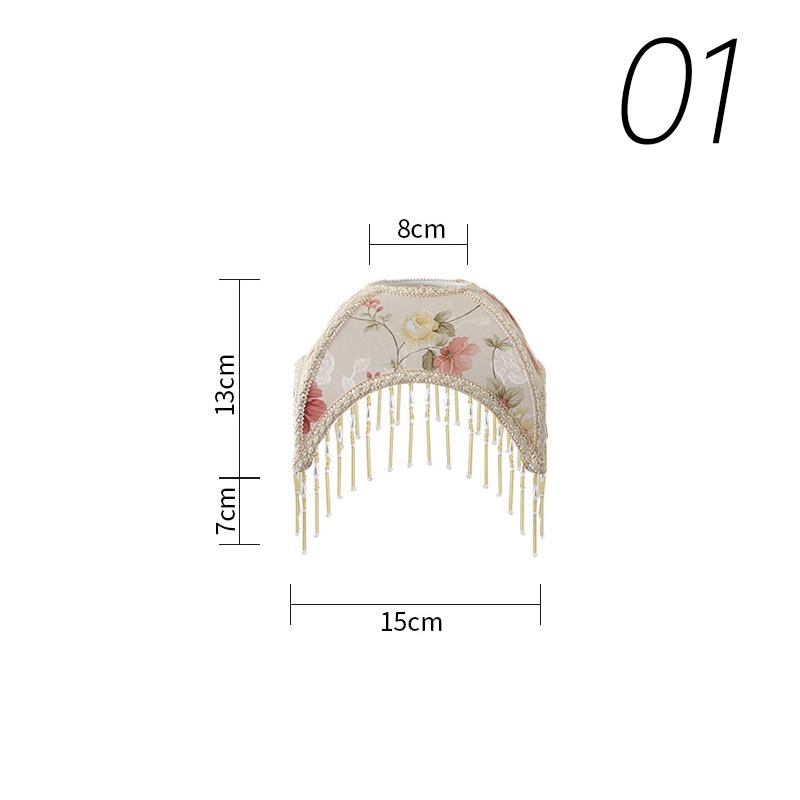 Classical Romantic Fabric Tassel Lampshade Vintage Court Style Chandelier Lamp Shade Dining Living Room Bedroom Table Lamp Shade